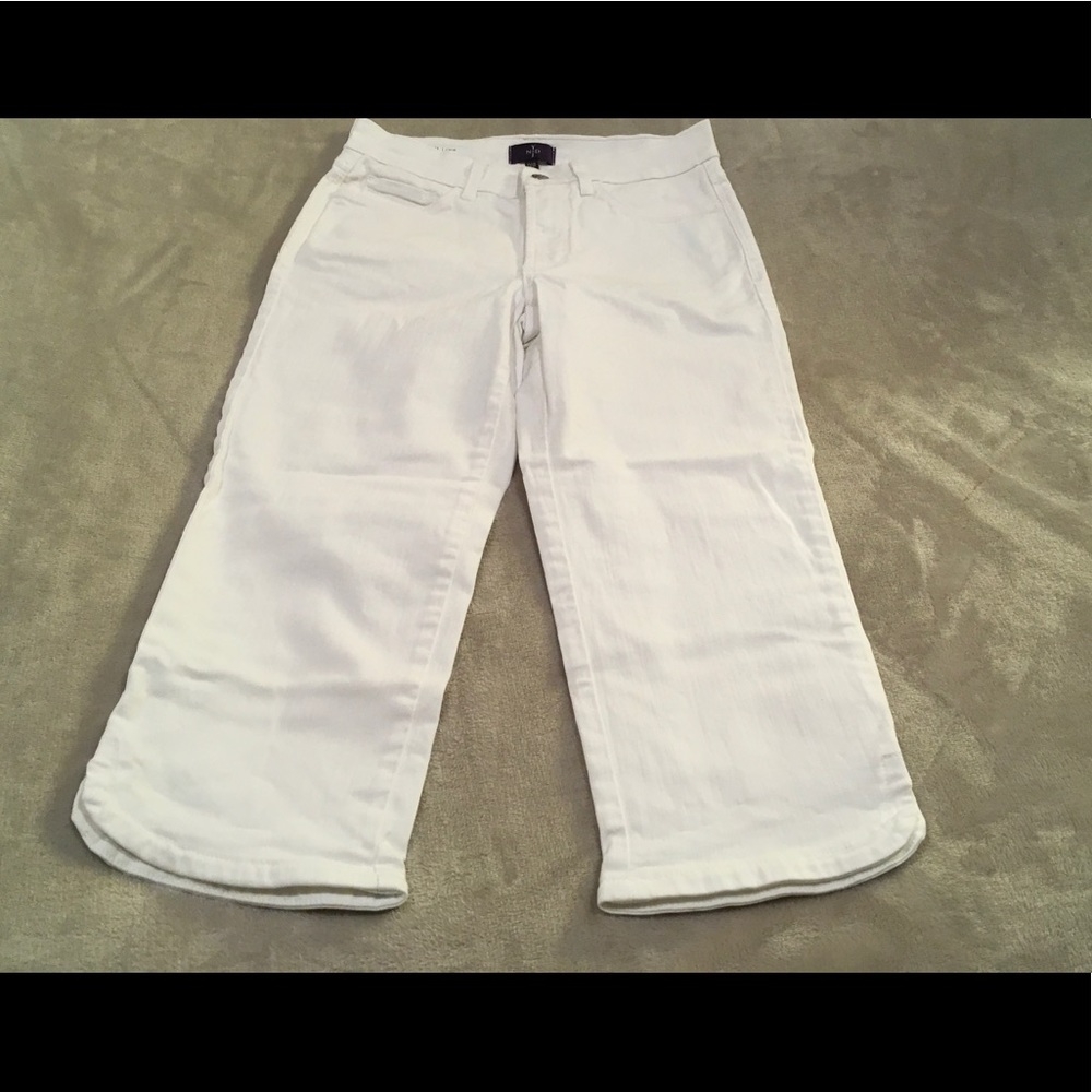 NYDJ "Ariel Crop" White Womens Jeans S00P